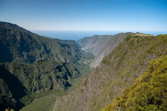 a view of the mountains from a high point of view